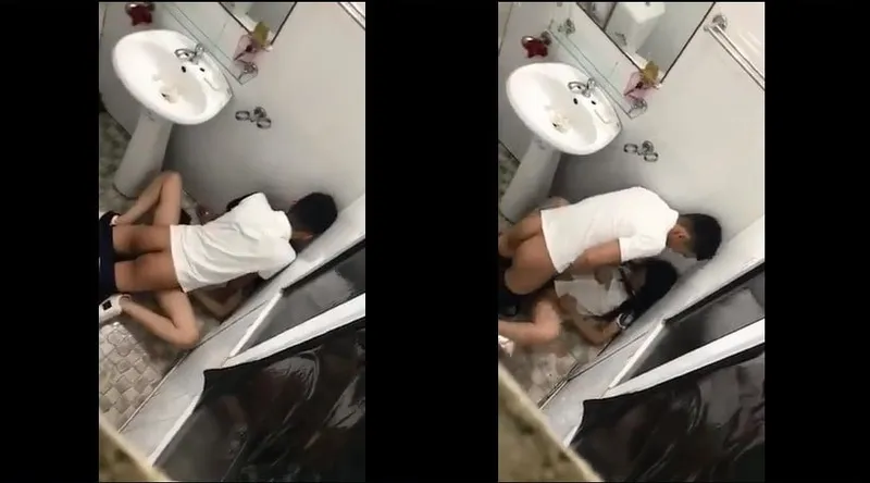 Nhân tình say xỉn và người tình trong phòng tắm nhà hàng